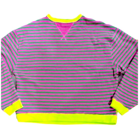 NEW Free People Classic Striped Oversized Crewneck - Picture 2 of 6